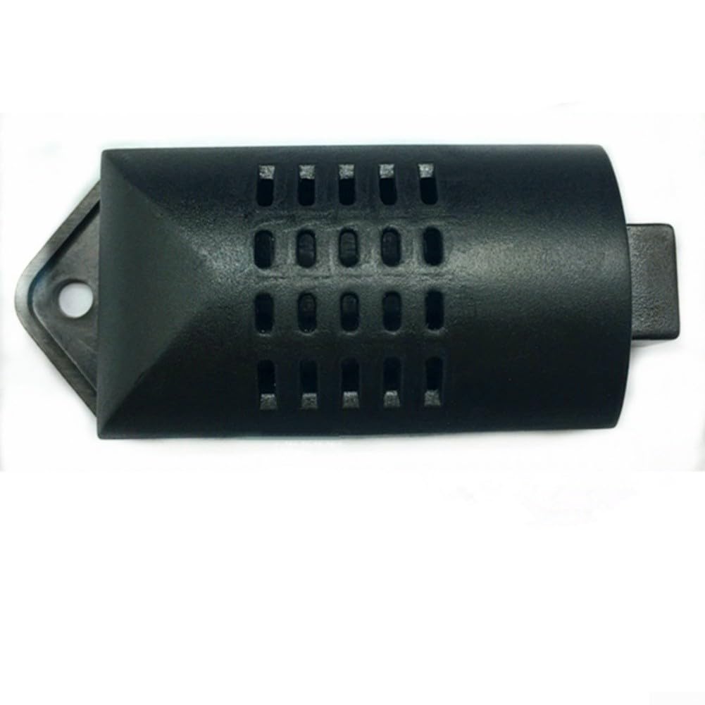 Weather-Resistant Enclosure for Temperature and Humidity Sensors, Compact Junction Box with Pre-Drilled Mounting Plate for or Home(black.)