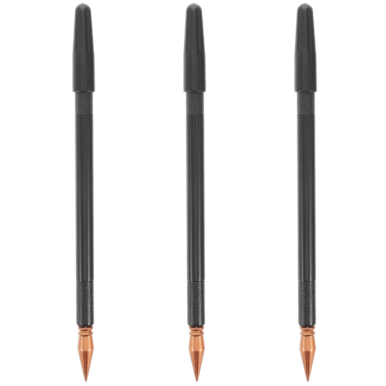 NUOBESTY Dual Tip Scratch Painting Pens Set of 3 with Comfortable Grip for Detailed and Drawing Projects Plastic Stylus Pens for Kids and Adults