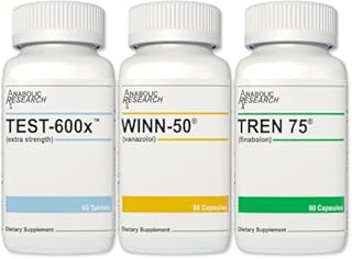Ultimate Growth Stack (Testosterone Enhancement System) - Test-600x™, Winn-50®, Tren 75® - 1 Month Supply from Anabolic Research™