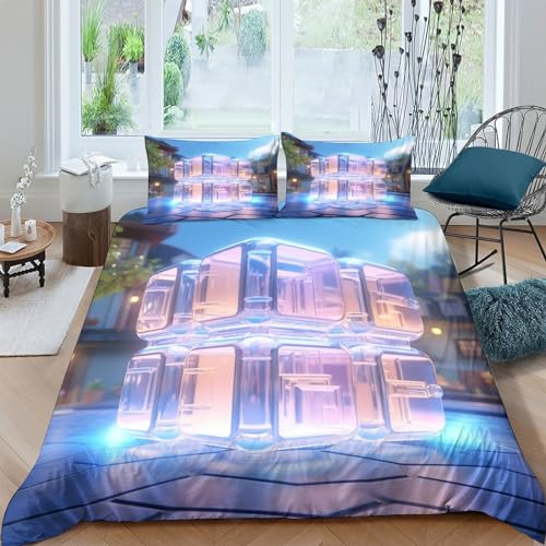 Housse de couette enfant 200x200 multicolore ensemble lit double
