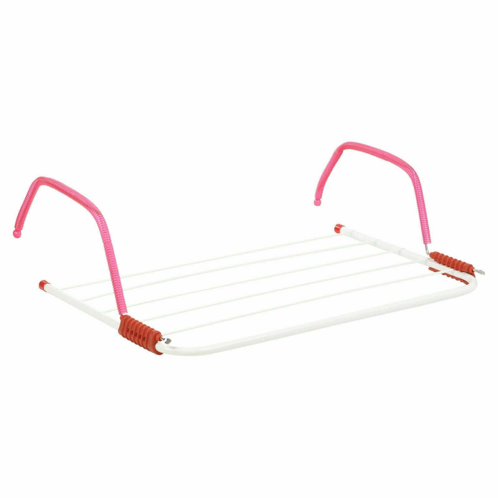 2x Radiator Clothes Laundry Airer Dryer Adjustable Hanging Rack Rail Stand 3M