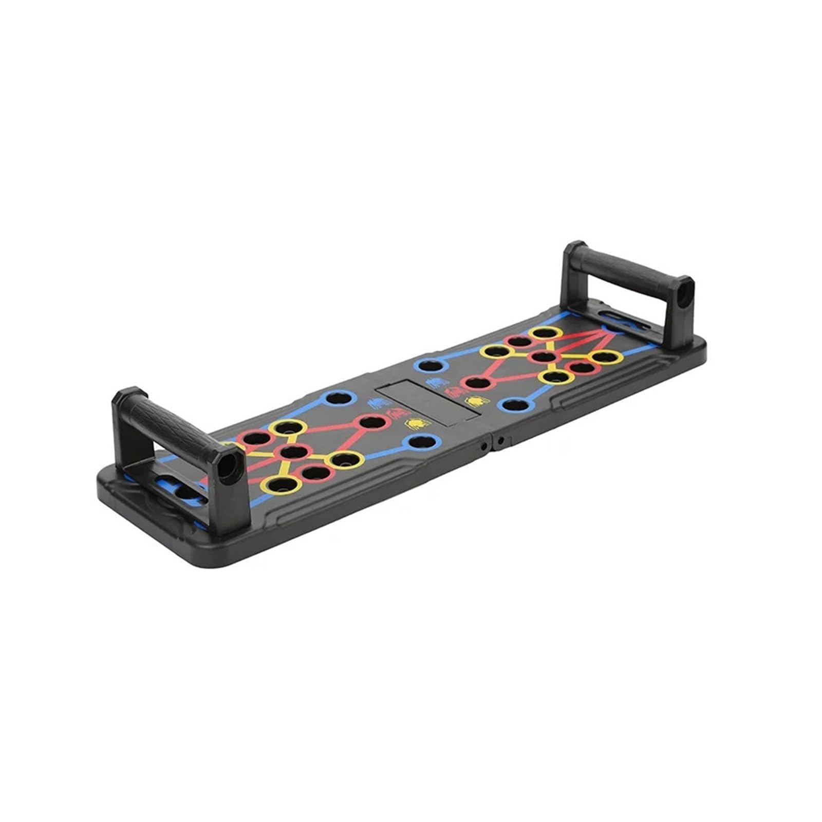 Genérico Tabla de Flexiones portátil Multifuncional, Dispositivo de Entrenamiento Muscular for Fitness en casa, Juego de Entrenamiento Plegable con Barra de Resistencia