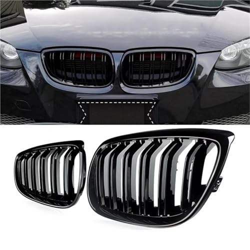 Calandre Noire Brillante Double Lamelle pour BMW Série 3 E92