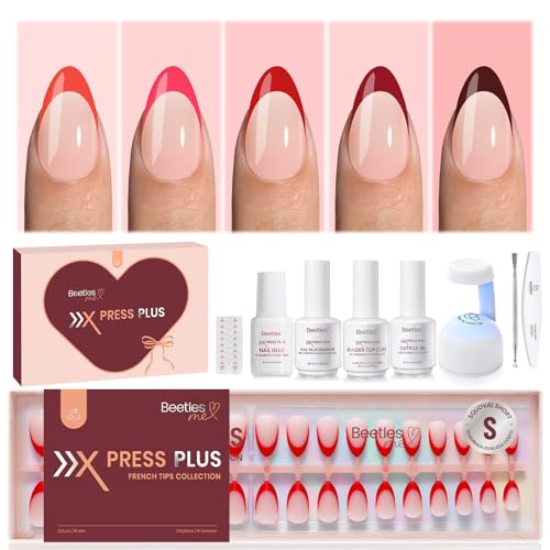 Beetles X Press Plus Gel Nails Kit - Rouge French