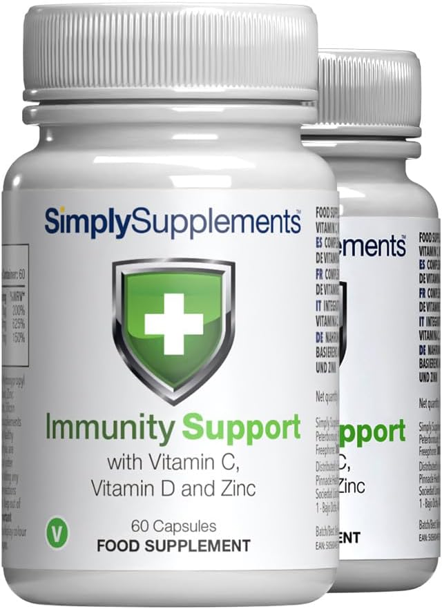 Vitamin C, D and Zinc Capsules for Immunity Support | One-a-Day Formula | 120 Fast Release Capsules = 4 Months’ Supply | Vegan Friendly | Manufactured in The UK