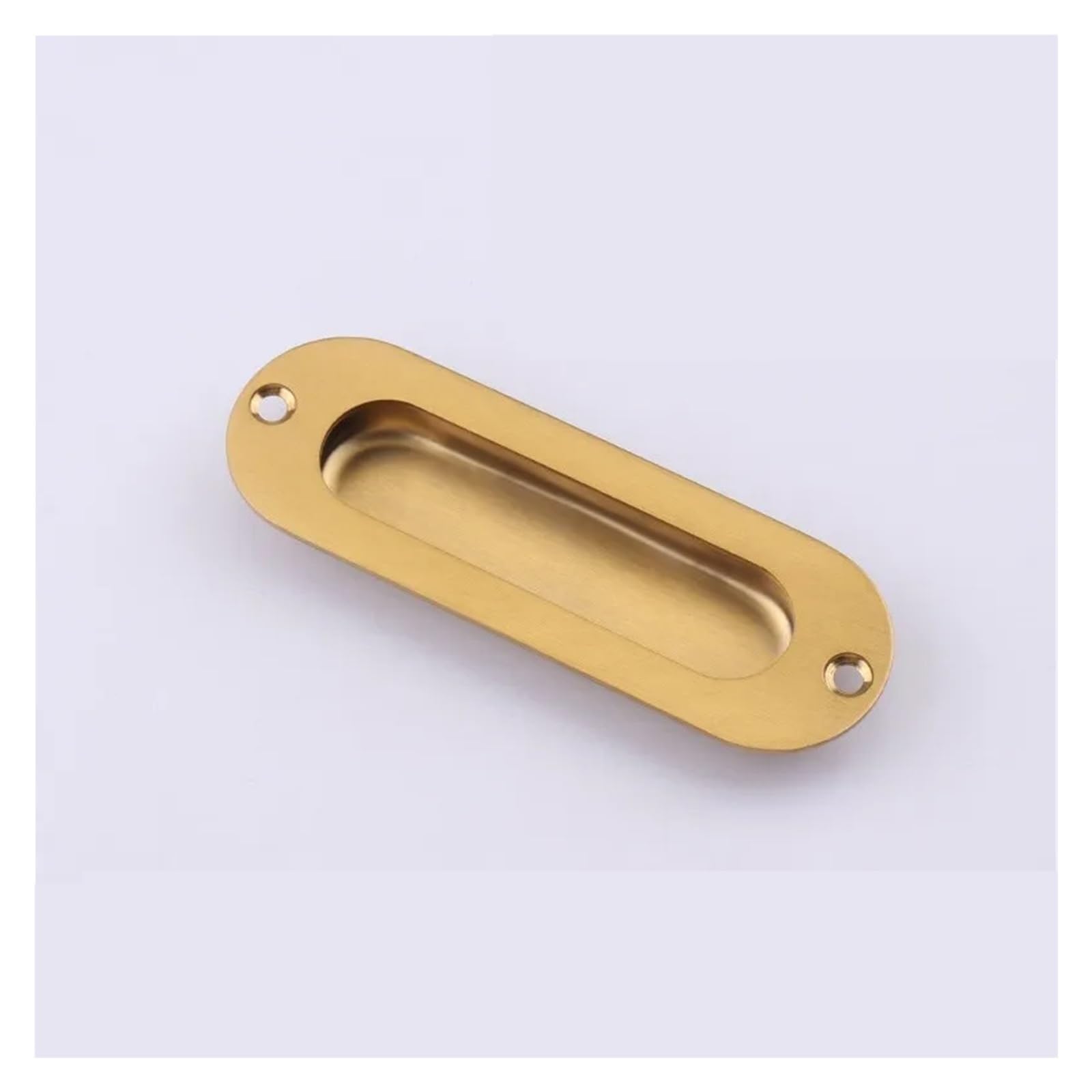 Mohuied Golden B 120Mm Recessed Handle Oval-Shaped Concealed Recessed Handle For Furniture Kitchen Cabinet Drawer Knobs Cupboard Invisible Sliding(Golden B 120Mm)