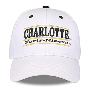 NCAA North Carolina Charlotte 49Ers Unisex NCAA The Game bar Design Hat, White, Adjustable