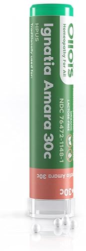 OLLOIS Ignatia Amara 30c Medicina homeopática orgánica sin lactosa 80 pellets paquete de 5