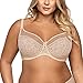 Ava 1396 Élégant Soutien-Gorge Non-Rembourré Broderies – Fabriqué en UE, Beige,115G