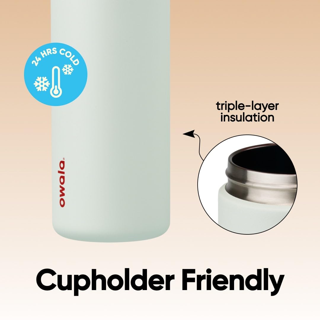 Owala FreeSip Stainless Steel Water Bottle 32 oz Boneyard view 3