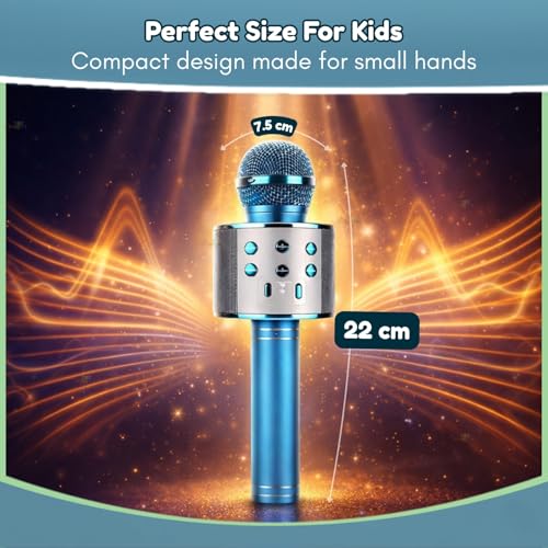 Image of Toy Imagine Rechargeable Karaoke Mic for Kids Wireless Bluetooth Mike for Singing, Practice Microphone for Kids, Music Singing Toy Birthday Gift for Boys & Girls 3+ (Assorted)