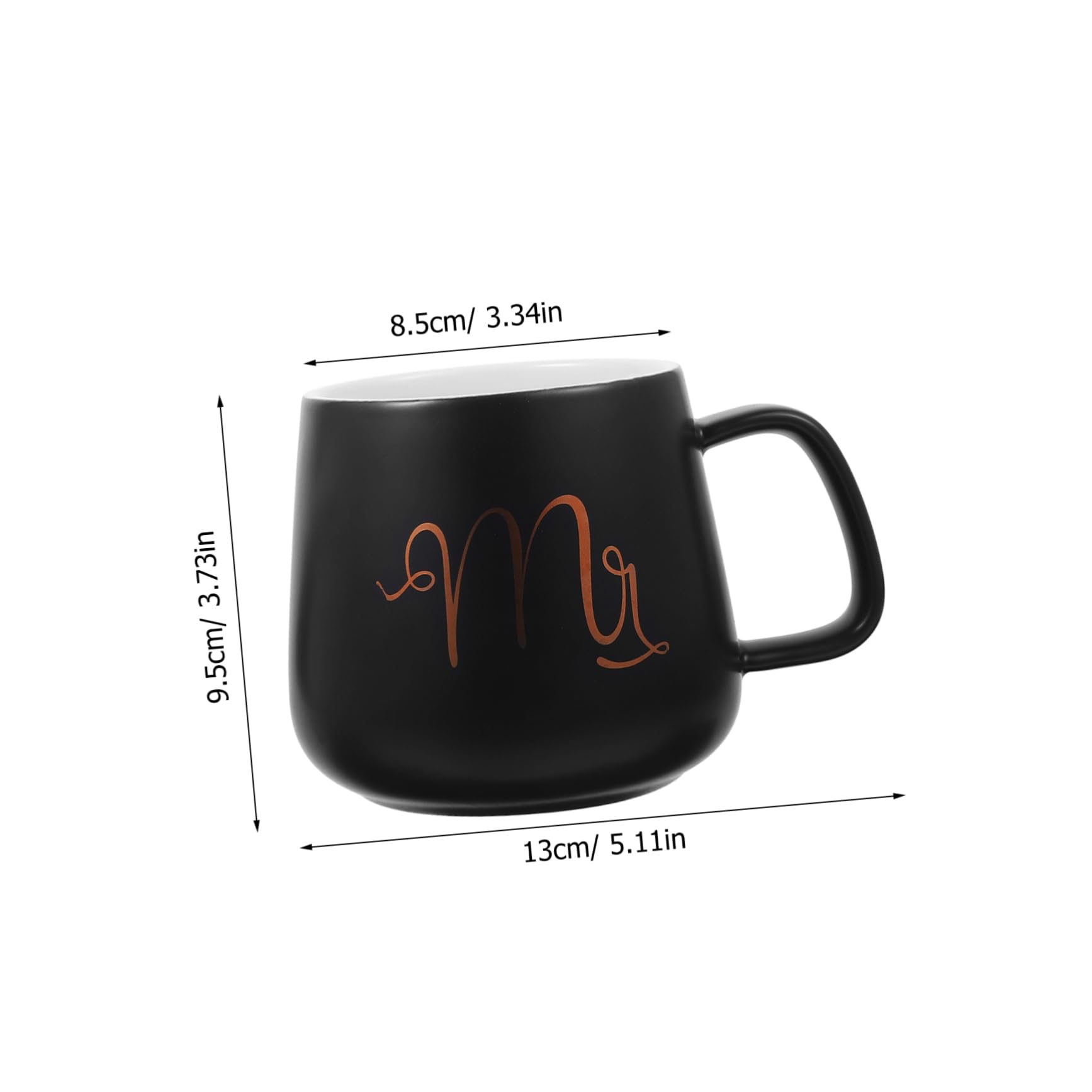 Set 2 Tazze da Caffè e Giorno delle Nozze Mr e Mrs 330ml in Ceramica e Facili da Pulire con Superficie Liscia Regalo per Anniversario Matrimonio