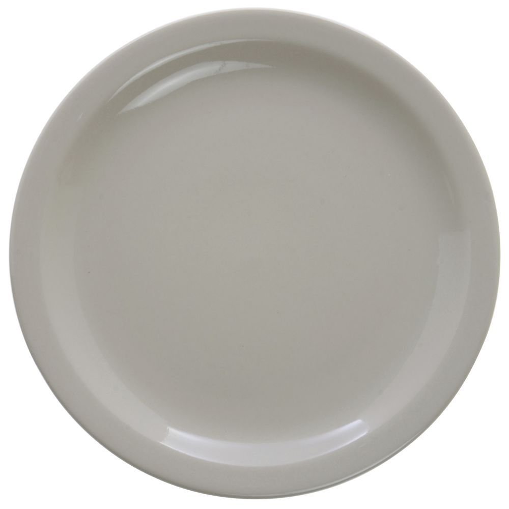 Serving Platter Narrow-Rim Warm White Stoneware - 11 1/2" L x 9 1/8" W 12 Per Case by HUBERT – Large, Stoneware, Warm White, Pack of 12, Model NAR-13-HUB