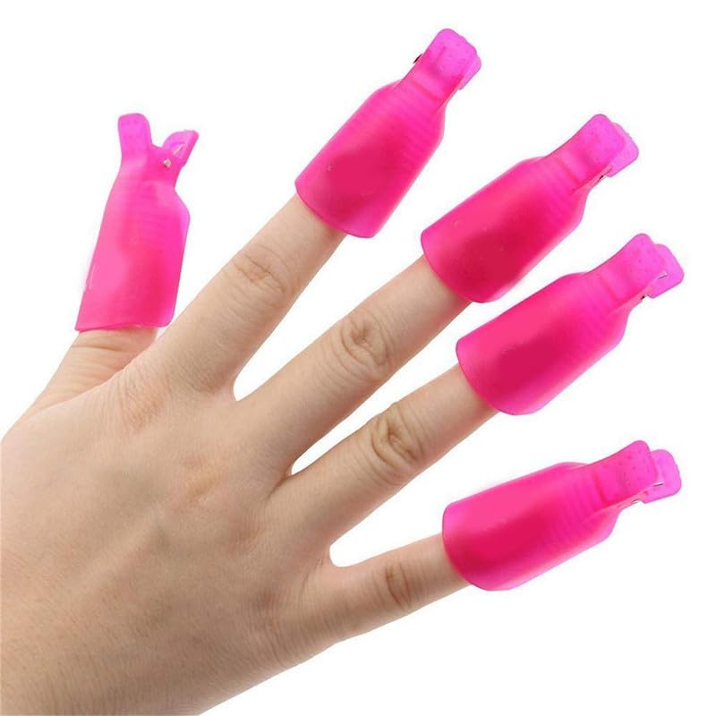 GODFLY Nail Polish Remover Clips, Soak Off Gel Polish Remover Clips, Nail Clips, Nail Remover Clips, Nail Clips for Polish Removal, Nail Gel Remover Clips, Soak Off Nail Clips (10pcs/MultiColour)-picture-18