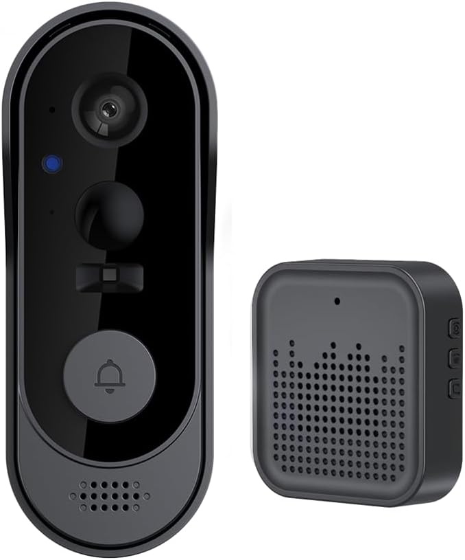 Oiqippnbv Wifi Deurbel Camera met Nachtzicht Bewegingsdetectie en Remote Video Call voor Thuis Appartement Deur Kijkgaatje Viewer