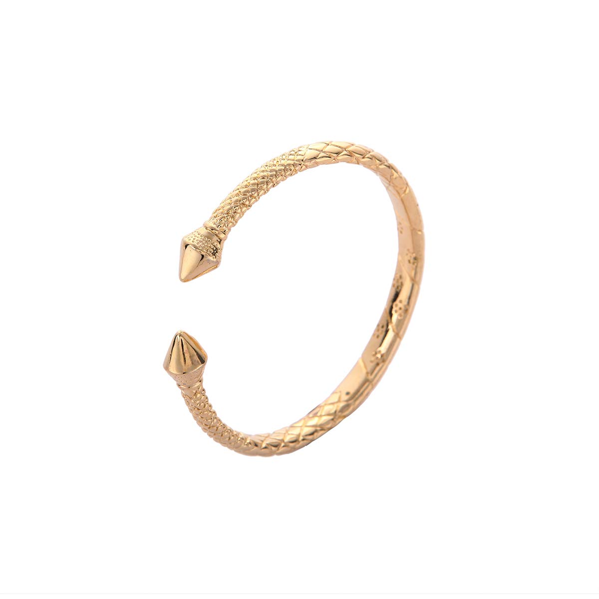 Ethiopian Gold Color Opening Embossing Bangles For Women Men Trendy Jewelry Accessories