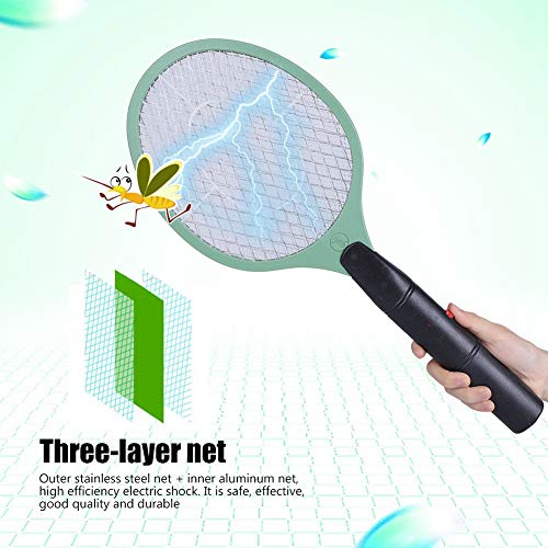 DERCLIVE Draadloze Batterij Power Elektrische Fly Mosquito Swatter Bug Zapper Racket Insecten Killer Blauw - Image 7