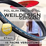REFLEXMINDERUNG: Der weildesign Slim Polfilter mindert effektiv die nichtmetallischen Reflexionen und Spiegelungen von z.B. Wasser, Lacken oder Glasscheiben. Es entstehen mit Hilfe des weildesign Filters z.B. 