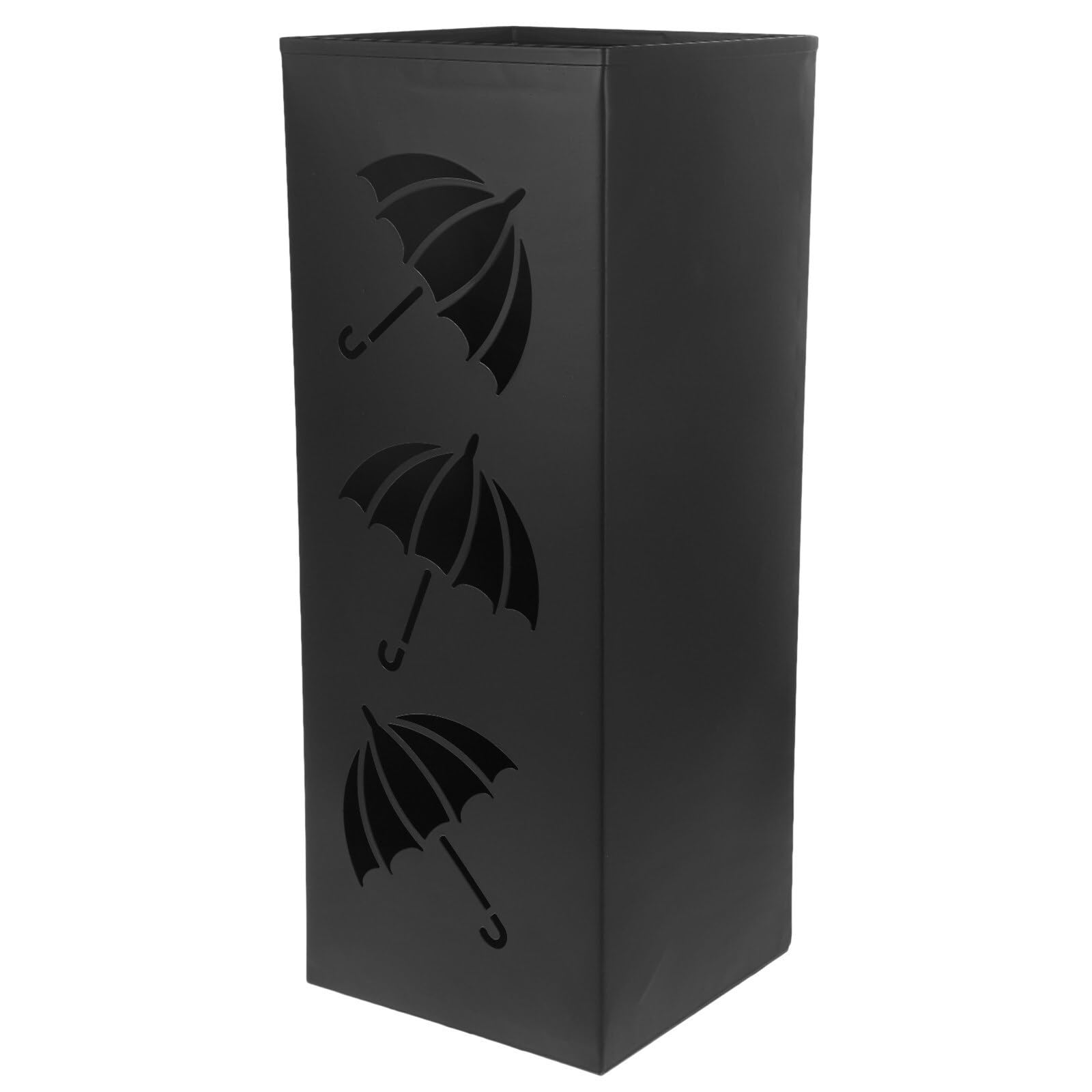 PSNKLMM Umbrella Stand With Hollow-Out Pattern Large Capacity Storage Bucket For Home Entryway Metal Construction