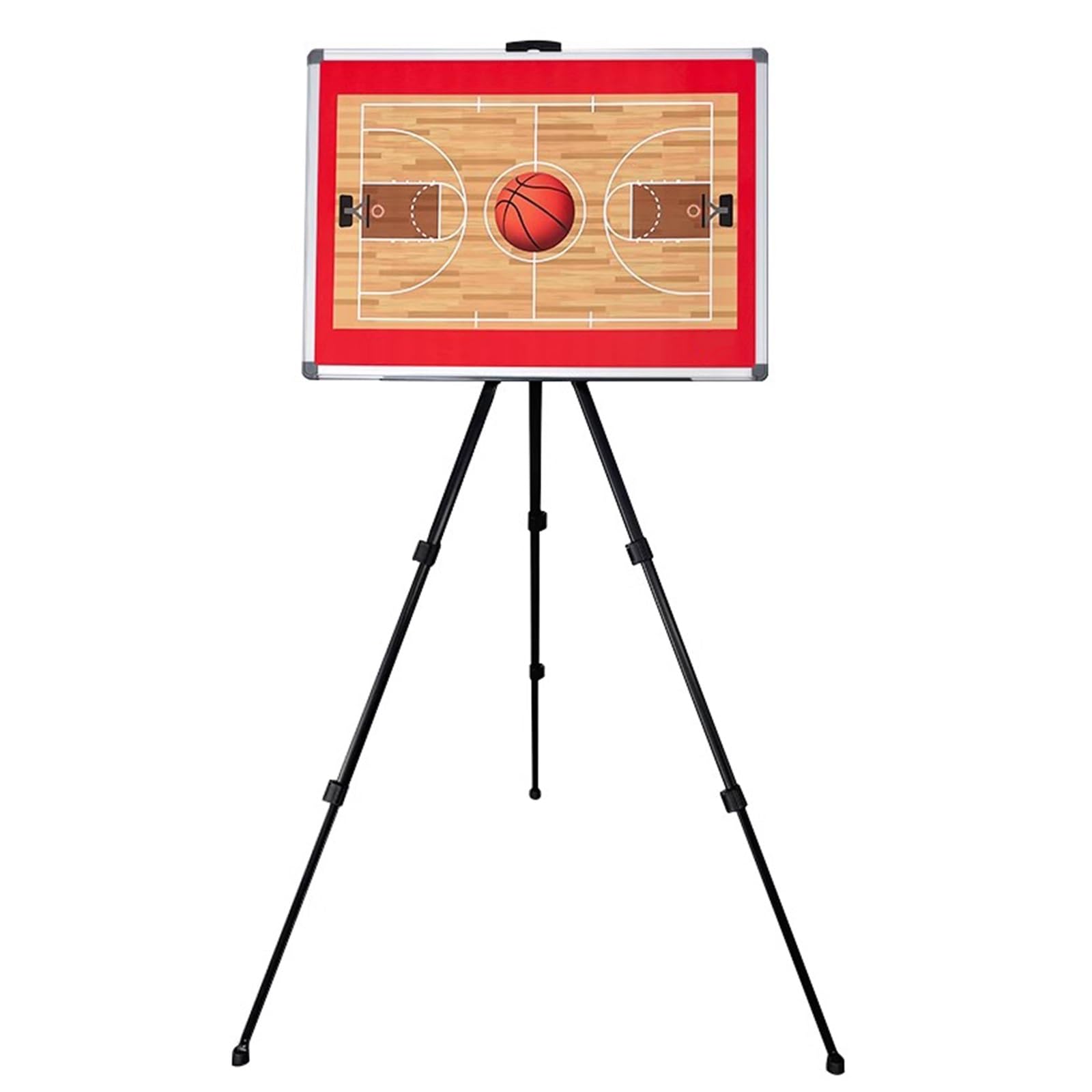 Carpeta Táctica de Entrenamiento, Pizarra Baloncesto Entrenador, Pizarra Baloncesto con Imanes Lapiceros, con Trípode - Baloncesto