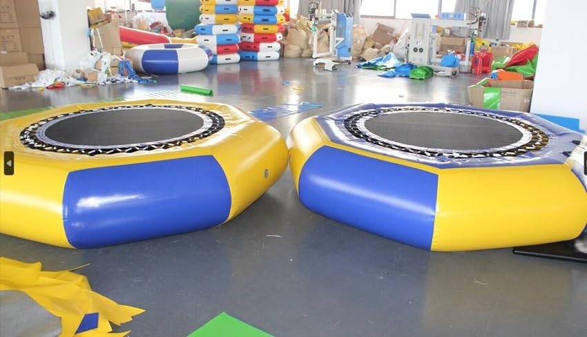 FOKAI 3M Diameter Inflatable Water Trampoline Bounce Swim Platform Lake Toy