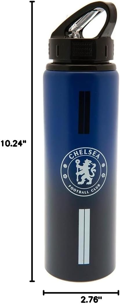 Borraccia Chelsea FC In Alluminio - 750 Ml, Prodotto Ufficiale, Con Beccuccio Chiudibile - Foto 7