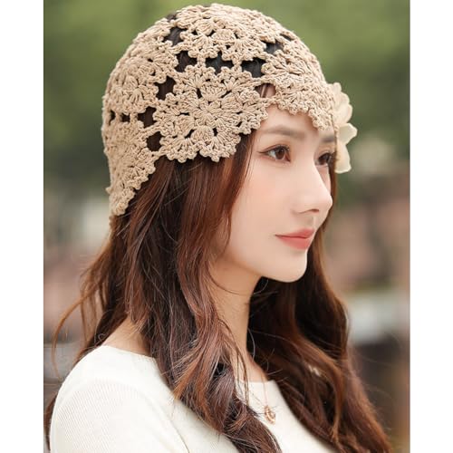 Gorro Beanie Crochet Mujer Algodón Verano miniatura 3