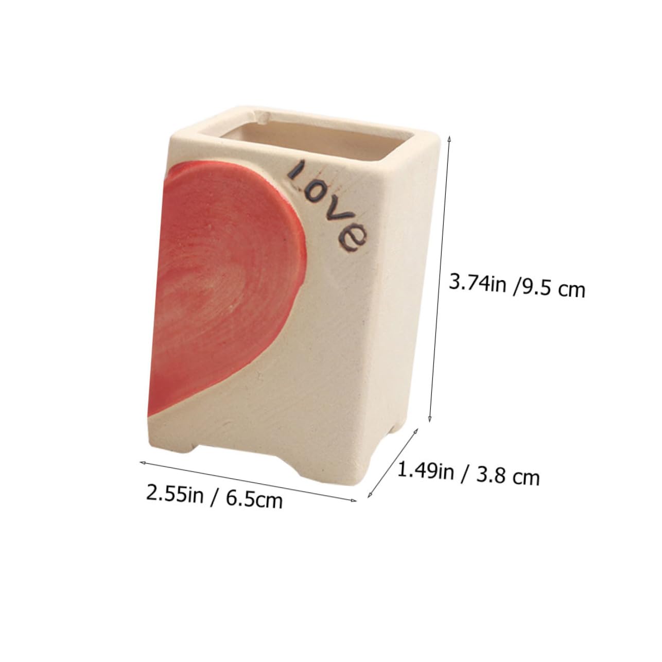 3paires Pot De Fleurs Design Cœur Créatif pour Plantes Succulentes pour Décoration Intérieure Et Extérieure Parfait pour Couples Amoureux