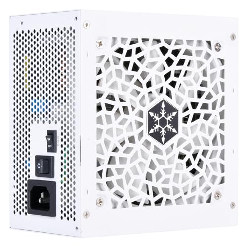 Image of SilverStone Technology DA850R Gold 80 Plus Gold 850W ATX 3.0 & PCIe 5.0 Power Supply with White casing, Fan, and White Cables, SST-DA850R-GMA-WWW (SST-AX0850MCGD-C)