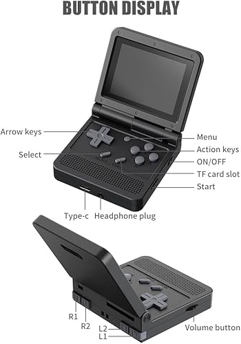 Miniatura 7 de GoolRC Consola de juegos de mano retro, con 16G incorporados 2000 juegos clásicos, sistema Linux de código abierto portátil de mano de 3.0 pulgadas