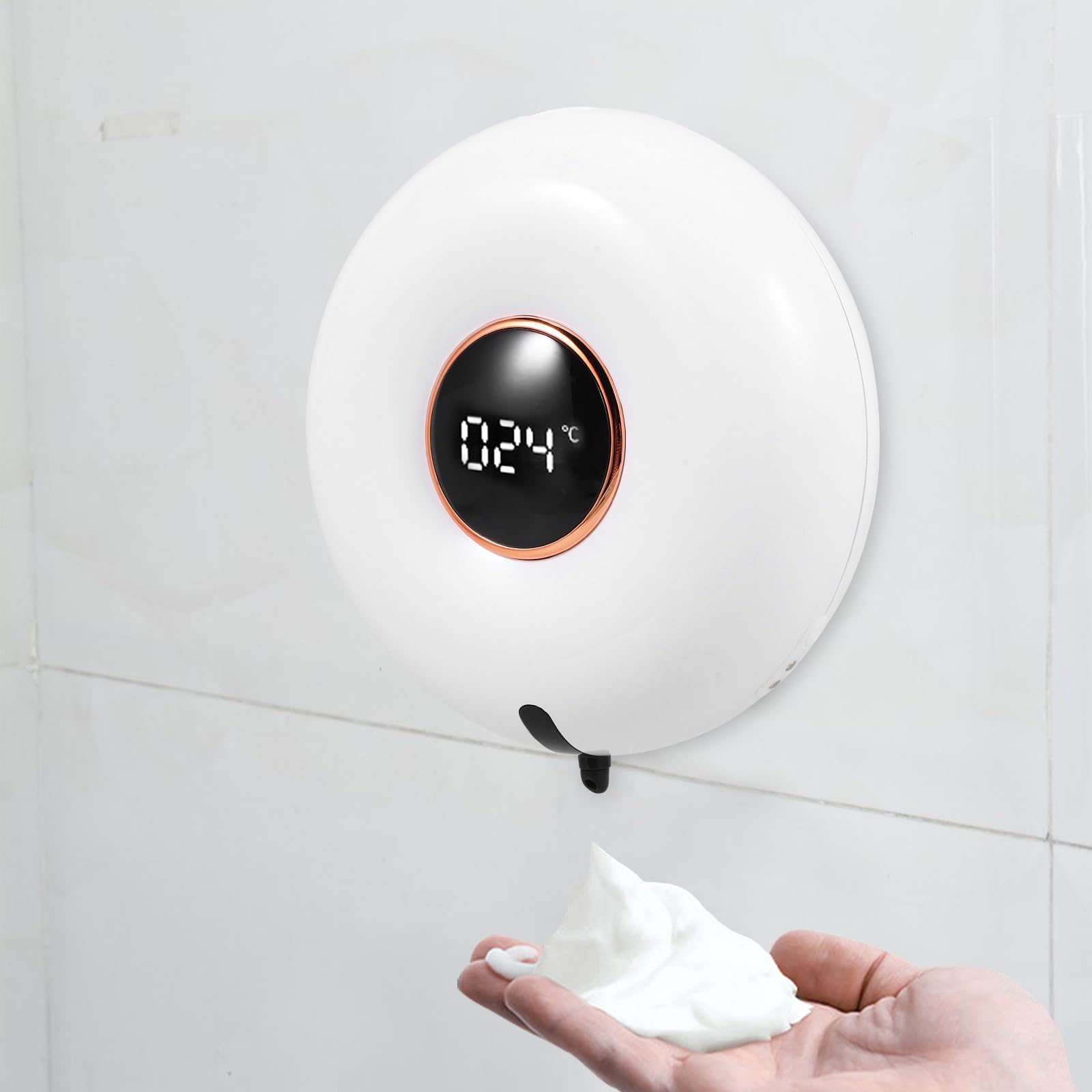 Dispensador de Jabón sin Contacto de 280ml, Eléctrico, Blanco
