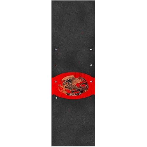 Powell Peralta Skateboard Griptape Oval Dragon 9" x 33" Grip Sheet