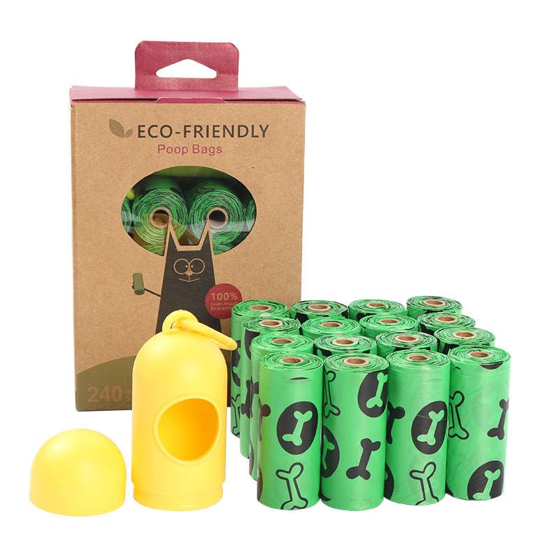 Image of Eco-Friendly Dog Poop bags, leak Proof guaranteed, biodegradable.