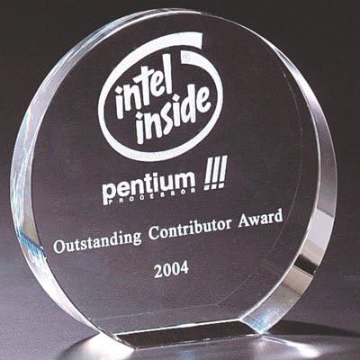 SHOP AWARDS AND GIFTS Customizable 5 Inch Optical Cut Round Shaped Crystal Award, Includes Personalization