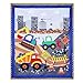 EVERYDAY KIDS Construction Twin/Full Size Bed Comforter for Young Boys with Dump Trucks and Bulldozers; Toddler Boy Bedding for Building Decor; All Season Orange, Yellow and Blue Comforter