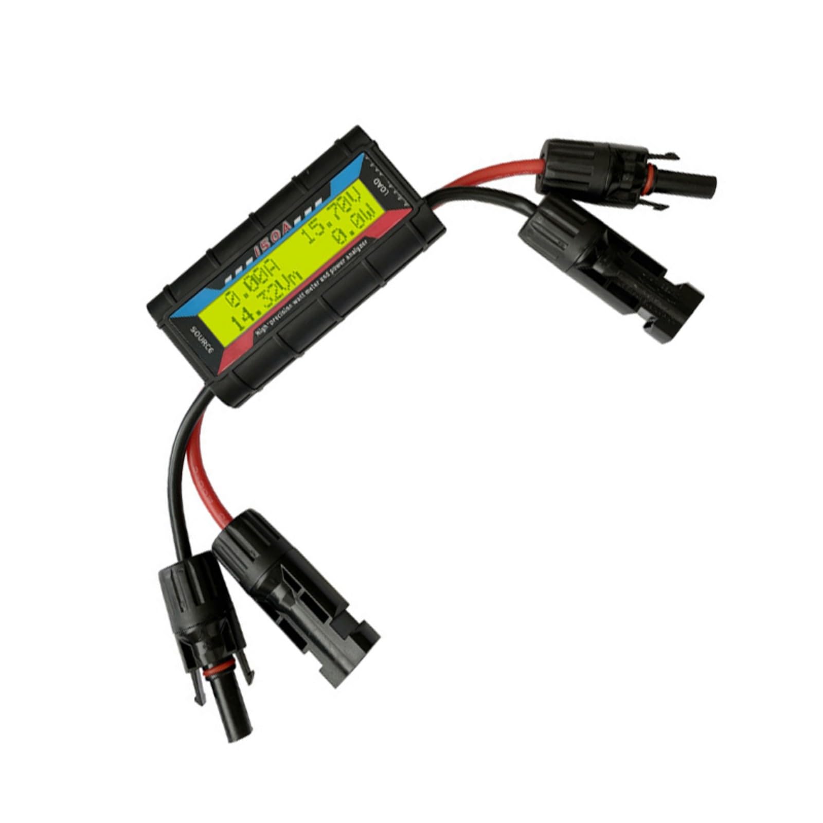 Accuracy 200A Photovoltaic Power Inspector Transportable Current Measurement Tool Double Extent Air Battery Use Photovoltaic Power Current Tester