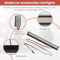 Orolotay 150MM 36 LED Lichtleiste Dachlampe Lichter für Axial SCX10 90046 TRX4 Slash 1/8 1/10 RC Crawler Truck – Ansicht 4