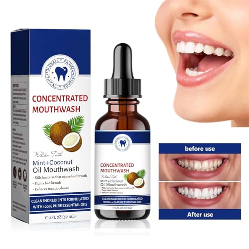 Kokosnuss-Mundspülung, Ourlyard Kokosöl-Mundspülung mit Ätherischem Öl, Kokosöl-Pulling für Zähne, Kokosöl-Mundspülung, Kokosöl-Pulling, Frischer Atem, Aufhellende Mundspülung (3) – Bild 6