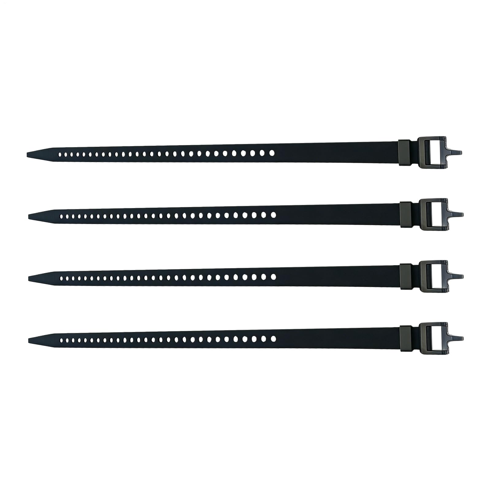Sangles de sécurité réglables avec boucle | Lot de 4 attaches camping et voyage