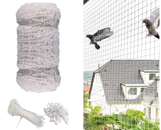 Param Enterprises 10x8 feet Pigeon Net for Balconies, Bird Control, Anti Bird and Monkey Heavy Duty HDPE Mesh Net for Balconies-image-18