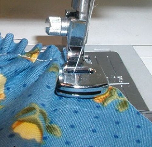 HONEYSEW Sewing Machine Low Shank Double Shirring Gathering Presser Foot