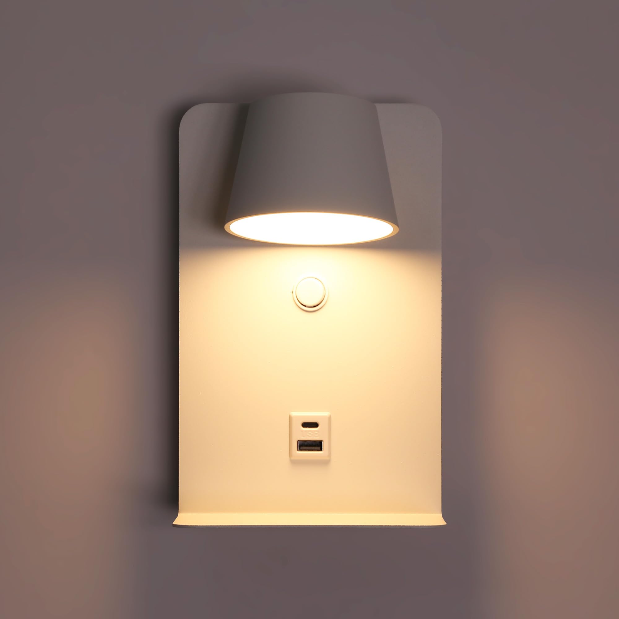B·LED BARCELONA LED Liseuse murale BASKOP - port USB + USB-C - 6W