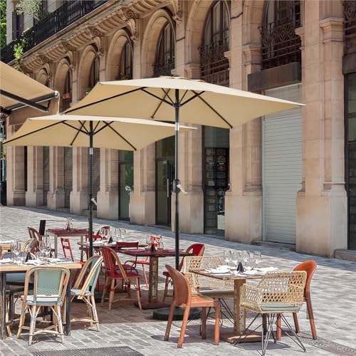 Parasol inclinable rectangulaire Yaheetech 2m pour ombrager efficacement votre balcon