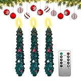 Velas LED sin llama, control remoto, velas eléctricas sin llama para árbol de Navidad, decoración romántica del hogar para mesas de comedor, dormitorio, chimeneas y alféizares de ventana