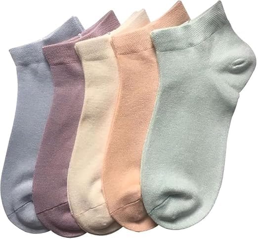 Girl's Ladies Lowcut Ankle Ultra Soft, Anti Odor Breathable, Anti Blister Cotton Low cut Ankle Socks for Casual & Sports Multicolor-image-38