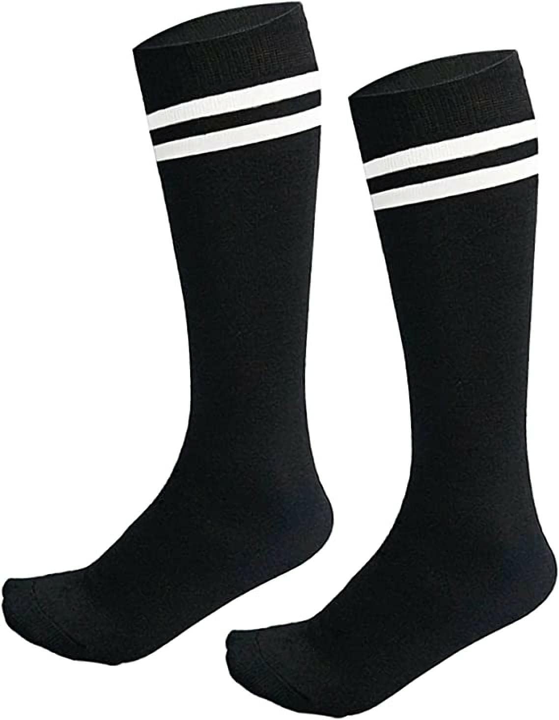 Sports Socks, ELECDON 1 Pair Kids Soccer Socks, School Team Dance Sports Socks, High Socks For 5-10 Years Old Youth Boys & Girls 40CM, Black