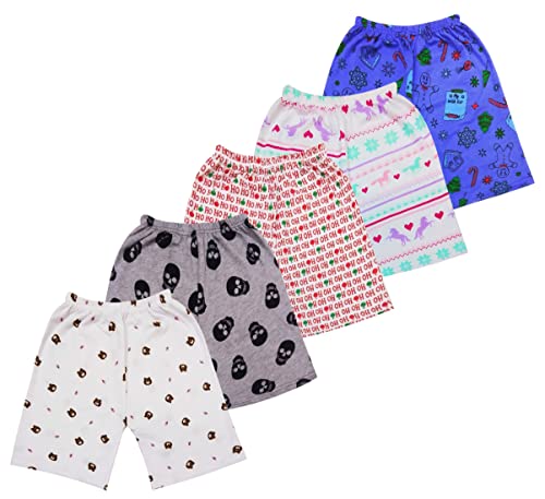 Image of Kids Cotton Shorts Printed Casual Short for Boys and Girls (Pack of 5)