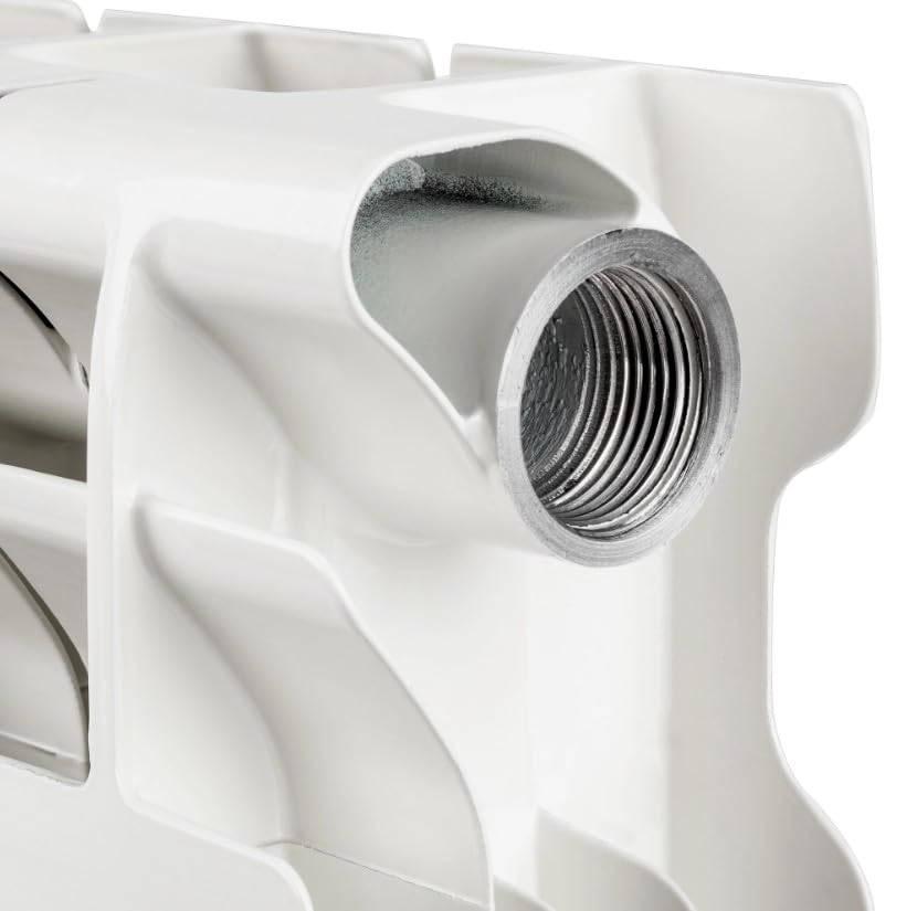 Radiador de Aluminio FERROLI Modelo XIAN 600N – 4 Elementos | Alta Emisión Térmica 422 kcal/h, 580 mm, Eficiencia Energética, Conexión 1” | Calefacción por Agua, Blanco RAL 9010