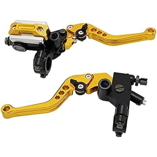 �o�C�N �u���[�L���o ���j�o�[�T���o�C�N�u���[�L�}�X�^�[�V�����_�[ 22MM �����N���b�`���o�[�����u���[�L�N���b�`�n���h�� �o�C�N�p �o�C�N �N���b�`���o(Yello)