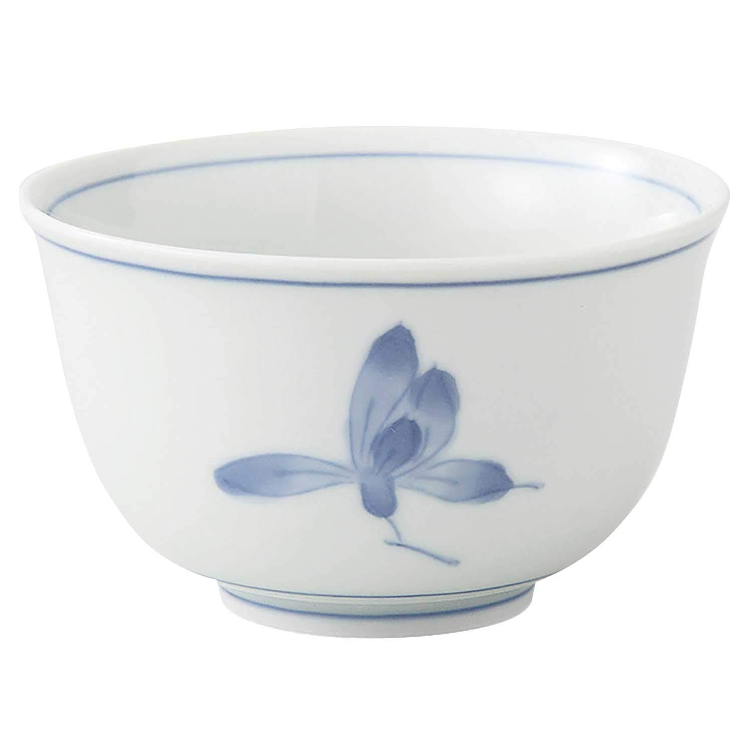 Hasami Ware Green Tea Cup, White Tsuboran